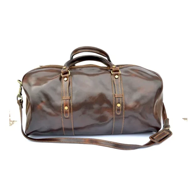 Leather Travel Bag 'Cesare'