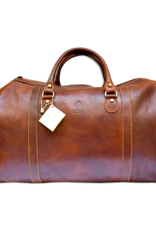 Travel Leather Bag ‘Domiziano’