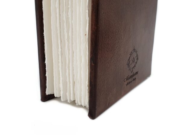 Leather Journal with Cotton 'Amalfi' Handmade Paper - Image 4