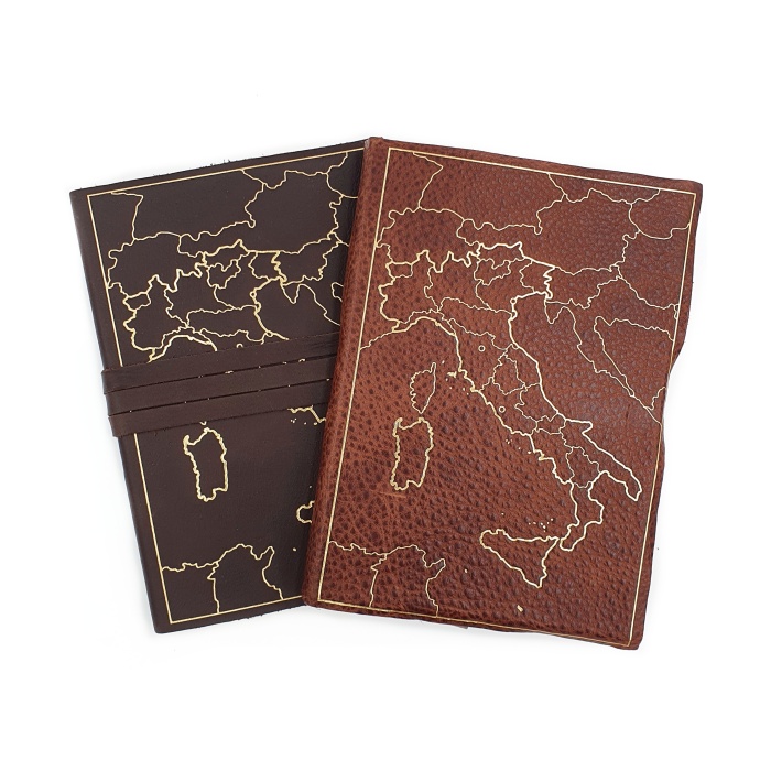 Soft Leather Journal with Gold ‘Italy’ Print